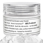 HomeHere Edible Luster Dust Food-Grade Glimmer Powder Glitter for Cake Decorating 7g, Edible Sprinkle Glitter for Cocktails Drinks Baking Candy Dessert Chocolate Vegan Tasteless