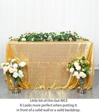 ShinyBeauty Sequin Tablecloth 72x72-Inch Gold Square Sequin Table Cover Glitter Table Cloth Christmas Table Linens for Wedding Party Halloween Thanksgiving Xmas New Year Decor -191008s (72x72-Inch)