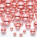 150 Pieces Vase Filler Faux Pearls Vase Makeup Beads No Hole Gloss Bead Mixed Sizes Round Pearl for Home Party Wedding Decor, 8/14/20 mm(Rose Gold)