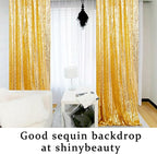 ShinyBeauty Gold Sequin Backdrop Curtain Sequin Curtains 4 Panels 4x10ft Shimmer Fabric Sparkly Photography Background Drapes for Parties Wedding Bridal Showers