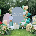 Wedding Arch Cover Dusty Blue 6FT Arch Backdrop Cover Spandex Covers for Arch Wall Panels Chiara Backdrop Cover Baby Shower Balloon Party Decorations