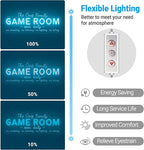 Custom Game Room Neon Sign for Wall Decor, Personalized LED Neon Name Signs, Dimmable Game Light Up Signs Customizable for Playroom Gaming Zone Man Cave Bedroom, Men Boys Gamer Birthday Gifts