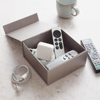 CECOBOX - Gift Boxes with Lids for Presents 6"x6"x2.75" - Matte, Collapsible Magnetic Closure Gift Box - Groomsmen & Bridesmaid Proposal Boxes, Wedding, PR, Birthdays, Holidays (Silver)