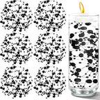 50 PCS Artificial Pearl String Beads - 10+5mm Black Floating Beads for Centerpieces, Vase Fillers, Wedding, Birthday Party, and Candle Decor