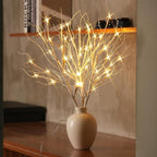 Lighted Artificial Birch Branch Tree Fairy Lights Holiday Decor,3PK 19.7in 48 LED;USB Powered,Warm White Branch with Lights for Christmas Holiday Wedding Party Decoration,Timer