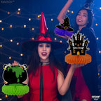 KatchOn, Halloween Centerpieces for Tables - Pack of 9 | Witch Halloween Table Centerpiece, Halloween Table Decorations | Orange and Black Halloween Centerpiece | Spooky Halloween Decorations Indoor