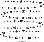 Black 14th Birthday Decorations Number 14 Circle Dot Star Garland Metallic Hanging Streamer Banner Backdrop for Girls Boys Happy 14 Years Old Fabulous Birthday Fourteen Anniversary Party Supplies