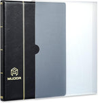 MUDOR Stamp Collecting Album for Collectors, 5 Rows Pockets, 10 Sheets Stamp Stockbook