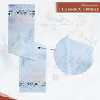Maison d' Hermine Table Runner 100% Cotton Single Layer Table Runners 108 inches Long Decorative for Home Kitchen Dining Party Wedding Bridal Shower Spring Summer (Lazy Summer Days, 14.50" x 108")