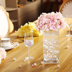 150 Pieces Vase Filler Faux Pearls Vase Makeup Beads No Hole Gloss Bead Mixed Sizes Round Pearl for Home Party Wedding Decor, 8/14/20 mm(Mixed Color)