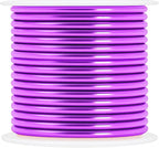 Mandala Crafts 14 Gauge Anodized Aluminum Craft Wire for Jewelry Making – 330 FT Colored Flexible Silver Lavender Purple Pink Ice Blue Turquoise Wire - Bendable for Bonsai Armature Crafting Sculpting
