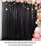 ShinyBeauty PHOTOBOOTH Background Best Choice-4FTx7FT-Black-Sequin backdrops, Sequin Fabric,Wedding backdrops,Rust Backdrop,Sequin Curtains,Photography Backdrop (Buy it Now) (Black)
