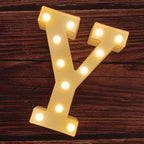 MUMUXI Marquee Light Up Letters | Large Light Up Numbers | Battery Powered and Bright with Every Letter of The Alphabet | for Wedding, Birthday, Party, Celebration, Christmas or Home Decoration (Y)
