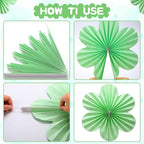 BestoFun 12 PCS Paper Flowers Fans Pastel Party Decorations Paper Flowers Decorations for Wall Girl Groovy Birthday Baby Shower Wedding Bachelorette Room Hanging Décor