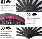 Custom Fans with Your Photo/Text - 13 Inch Personalized Folding Hand Fan for Line Dancing, Weddings, Parties | Decorative Gift for Women, Church Events & Dance Performances (180, 10 Inch)