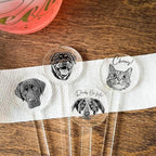 Coolslove Personalized Wedding Dog Stir Sticks, Custom Illustrated Pet Acrylic Cocktail Stirrers, Acrylic Cocktail Stirrers, Wedding Drink Sticks, Wedding Favors Decors Essentials Style 1