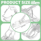 LemonRoad 10 Pack Large Balloon Arch Clips Plastic Transparent Backdrop Spring Clamps 3.5 Inch Heavy Duty Clip for Balloon Arch Kit Birthday Decoration Crafts Woodworking Photography Studios (Clear)