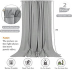 10 x 7 Feet New Dark Grey Backdrop Curtain for Partie, Background Curtains for Photoshoot, Birthday, Wedding, Halloween, Thanksgiving, Christmas, New Year Party Decorations 5Ft x 7Ft, 2 Panels