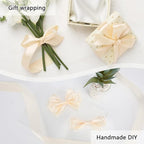 NESCCI 100 Yards Ribbon,1-1/2 Inch Ivory Satin Ribbon,Single Face Satin Ribbons,Perfect for Gift Wrapping,Wedding Decoration,Handmade Bows,Wrapping Bouquet, Halloween, Christmas