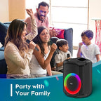 Portable Karaoke Machine for Adults, Bluetooth Speaker with 2 Wireless Microphones New PA System Bluetooth 5.3 Karaoke System with DJ Light for Party and Gatherings (Karaoke)