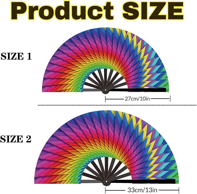 Custom Fans with Your Photo/Text - 13 Inch Personalized Folding Hand Fan for Line Dancing, Weddings, Parties | Decorative Gift for Women, Church Events & Dance Performances (5, 10 Inch)