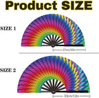 Custom Fans with Your Photo/Text - 13 Inch Personalized Folding Hand Fan for Line Dancing, Weddings, Parties | Decorative Gift for Women, Church Events & Dance Performances (20, 10 Inch)