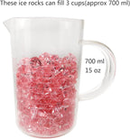HappyFiller 15 OZ Pink Faux Ice Rocks 170 PCS Fake Crystal Cubes Stones Acrylic Gem for Glass Vase Fillers,Floral Display,Wedding Centerpieces,Party Deecor,Crafts,Table Scatter,Home Decoration