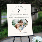 Custom Printable Wedding Welcome Sign for Bridal Party, Engagement, Personalized Welcome to our Weddings Poster with Photo, Canvas, Reception Plaque for Bride Groom, Celebration Decor