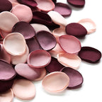 Floroom 500pcs Rose Petals Burgundy Maroon Faux Silk Flower Petals for Wedding Flower Girl Basket Aisle Scatter Dinner Table Centerpieces Party Confetti Bridal Shower Romantic Night Decoration