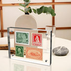 8x10 Inches Acrylic Picture Frames 1 Pack, Double Sided Magnetic Photo Frames,Free Standing on Desk or Table Clear Picture Frames