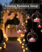 Raycare Pink LED Tea Lights Battery Operated, 200+Hour Flickering Votive Candles,Realistic Fake Flameless Tea Lights for Wedding Party Halloween Thanksgiving Christmas Decorations, 24 Pack