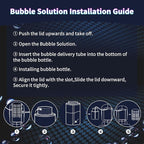 BOMOCO Bubble Machine Battery Operated Durable Bubble Blower Machine Automatic Bubble Machines for Kids Toddlers Parties Wedding Birthday Summer Outdoor Indoor Beach Halloween Favors, Black