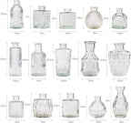 72 Pcs Bud Vase Set, Vases for Centerpieces, Cute Glass Bud Vases in Bulk, Small Vases for Flowers, Clear Vase Set for Wedding Decorations, Home Table Flower Décor