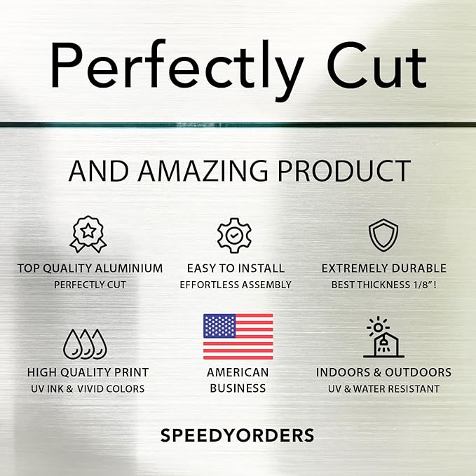 Custom Metal Signs, Personalized Aluminum, Customized Safety, Business Signs, Waterproof Outdoor, White Aluminum (Black & Yellow, 10x7 In)
