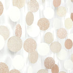 Boho Champagne-Gold Party-Decorations Streamers-Garland - 52ft Fall Rustic Birthday Hanging Paper Banner,Autumn Baby Bridal Showe Neutral Wedding Bachelorette Decor Hugfond