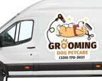 My Happy Customized Gifts Custom and Professional Logo Magnet Sign Personalized Logo for Your Car, Van, Truck Advertise Your Business Magnetic Signs