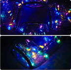 Solar Mason Jar Lid String Lights, 8 Pack 20 Led String Fairy Star Firefly Jar Lids Lights with 8 Hangers Included, for Patio Garden Wedding Lantern (Multi-Colored)