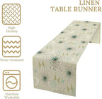 Mid Century Table Runner, Flag Retro Atomic Starburst 1950s Abstract Geometric Space Tabletop Decoration for Home Kitchen Restaurant Table Flag 13x120 Inch