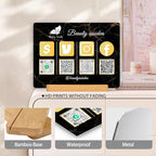Personalized Custom Metal QR Code Sign Venmo Cashapp Scan to Pay with Stand Instagram Facebook Social Media QR Signs Bar Code QR Plaque Print for Business Salon Beauty Store Restaurant Wifi Sign (Vertical 4)
