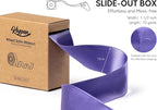 Purple Satin Ribbon Double-Faced Wired Ribbons for Gift Wrapping Flower Bouquet Bows Wedding Invitation Christmas Decor Crafts 1-1/2 Inch 10 Yards