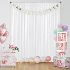 Sugargirl White Sequin Backdrop Curtain 2 Panels 2FTx8FT Glitter White Background Drapes Sparkle Photography Backdrop for Party Wedding Birthday Wall Decoration