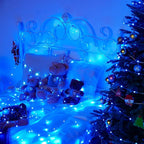 24 Pack LED Fairy Lights Battery Operated 7Ft 20Led Mini String Lights Waterproof Christmas for Mason Jars Bedroom DIY Party Wedding Christmas Decor Blue