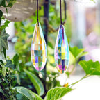 HDCRYSTALGIFTS Pack 2,120mm Colorful Prisms Crystal Suncatchers for Window Hanging Rainbow Maker Crystal Prisms Sun Catchers Indoor Home Garden Decoration