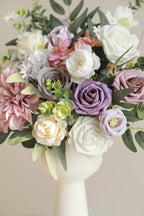 Serra Flora Artificial Flowers Combo Box Set Faux Flowers Bulk Flower Leaf with Stems Arrangements for DIY Wedding Bouquets Party Table Centerpieces Home Decorations Indoor Outdoor