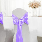 SHEJIZE 20 Pack Lavender Satin Table Runner 12x108 Inches Long, Bright Silky Smooth Satin Table Runner Table Decor for Wedding Banquet Christmas Prom Event Birthday Party