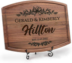 Personalized Wedding Gifts for Couples - Custom Cutting Board, Engraved Wood Charcuterie Board, Bridal Shower, Customized Kitchen Board, Unique Gift Idea for Newlyweds