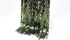 4 Pack Wavy Olive Green Streamers Backdrop Jungle Party Decorations - 3.3x6.6ft Foil Fringe Curtains Photo Booth for Dinosaur Animal St Patrick's Day Football Decor