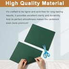 28 Sheets Dark Green Cardstock 8.5 x 11 Craft Paper, 92lb Heavyweight Christmas Green Card Stock for DIY Cards Making, Invitations, Thank You Cards, Birthday, Menus