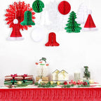 10 Pack 10 Feet Red Foil Fringe Garland Metallic Tinsel Streamers Banner Wall Hanging Curtain Backdrop for Parade Floats, Bachelorette, Wedding, Birthday, Halloween, Christmas Party Decorations