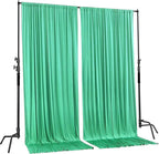 AK TRADING CO. 10 feet x 8 feet IFR Polyester Backdrop Drapes Curtains Panels with Rod Pockets - Wedding Ceremony Party Home Window Decorations - Tiffany
